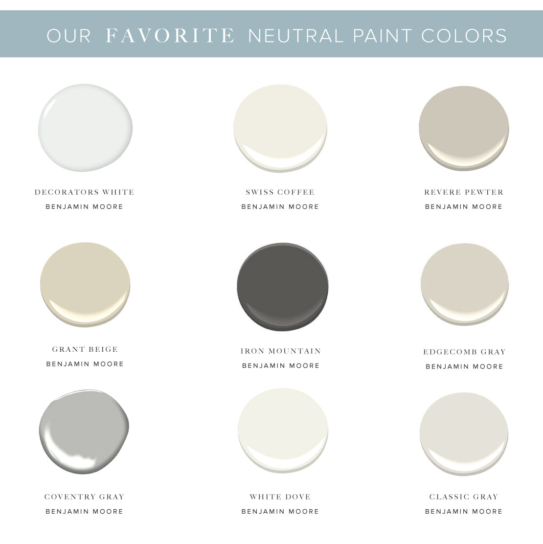 Our Favorite Neutral Paint Colors | Bria Hammel Interiors | Bria Hammel ...